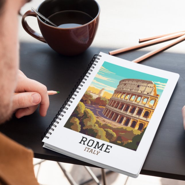 Classic Rom Italien Colosseum Historic Anteckningsbok (rome italy skyline colosseum notebook)