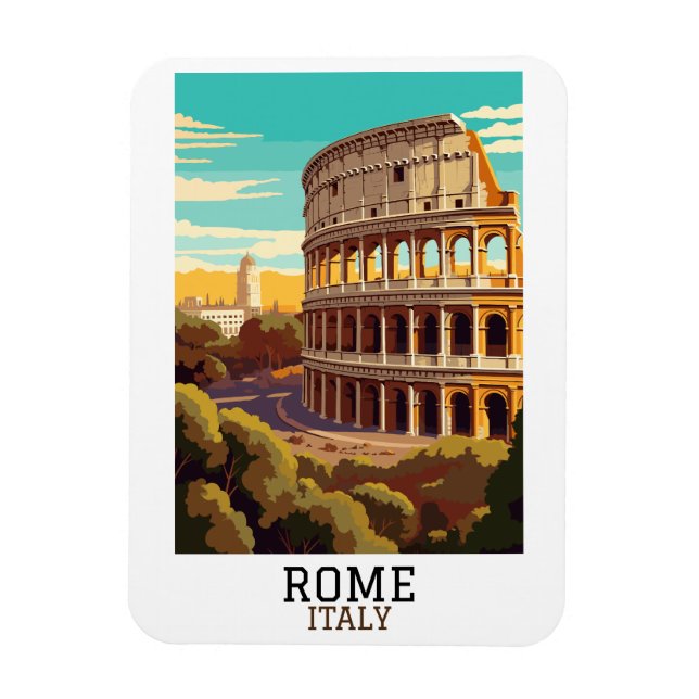 Classic Rom Italien Colosseum Historic Magnet (Vertikal)