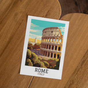 Classic Rom Italien Colosseum Historic Vykort