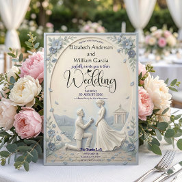 Classic Romantic Proposal Wedding Inbjudningar