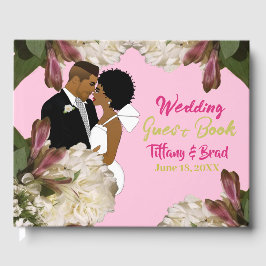 Classic Rosa African American Bröllop Gästböcker