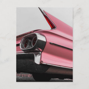 Classic Rosa Cadillac Vykort