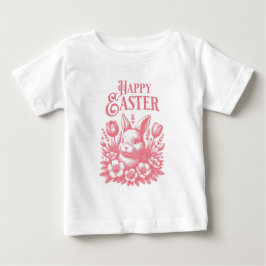 Classic Rosa Glad påsk Bunny T Shirt