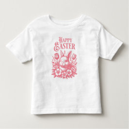 Classic Rosa Glad påsk Bunny T Shirt