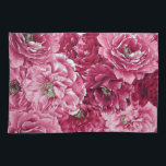 Classic Rosa Peonies Clusters Blommigt Kitchen Tow Kökshandduk<br><div class="desc">Kökshandduk av honkön,  elegant och klassiskt kökshanddukar med rosa peonieskluster. En perfekt accent till ditt kök.</div>