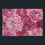 Classic Rosa Peonies Clusters Blommigt Kitchen Tow Kökshandduk<br><div class="desc">Kökshandduk av honkön,  elegant och klassiskt kökshanddukar med rosa peonieskluster. En perfekt accent till ditt kök.</div>
