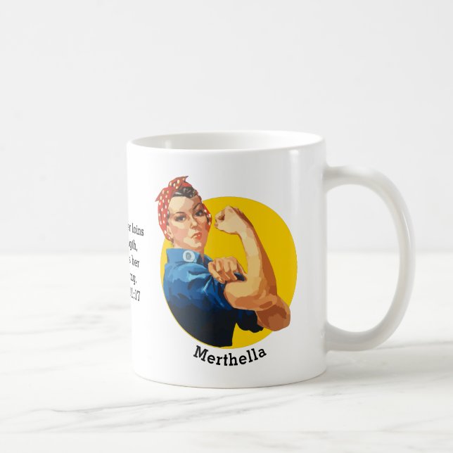 Classic ROSIE RIVETER Personlig Coffee Mugg (Höger)