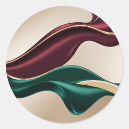 Classic round sticker in stylish graphic runt klistermärke