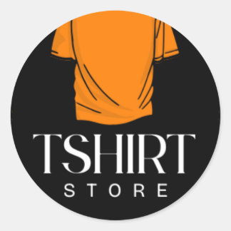 Classic Round Stickers Runt Klistermärke