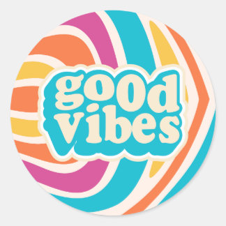 Classic Round Stickers  Runt Klistermärke