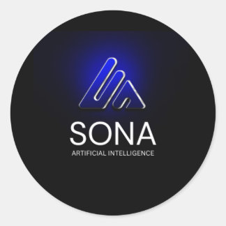 Classic Round Stickers  Runt Klistermärke