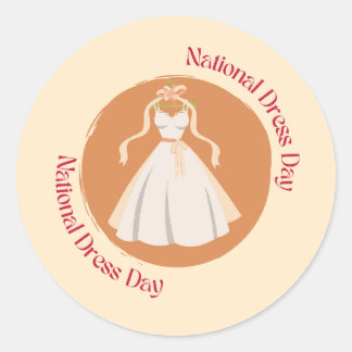 Classic Round Stickers  Runt Klistermärke