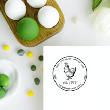 Classic Round Vintage Family Farm Egg Carton Promo