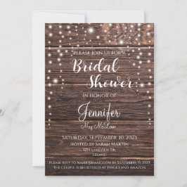 Classic Rustic Inbjudningskort för möhippan