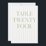 Classic Sage Grönt & Beige Bröllop 24 Bordsnummer<br><div class="desc">Det här bordsnumret av elegant har en mjuk, fasad bakgrund med förfinad sage-grönt-serif-typografi och subtle script accents. Designad för trädgårdsbröllop, raffinerade mottagningar och tidlös firande utomhus. Koordinater med "Iris"-bröllopsinbjudan - klicka på samlingslänken på den här sidan om du vill söka efter matchande objekt som menyer, inbjudningar, skyltning med mera. Obs!...</div>