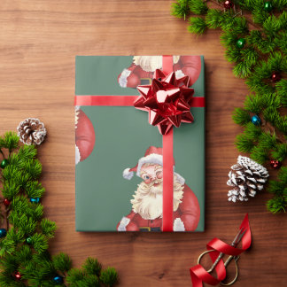Classic Santa christmas Presentpapper