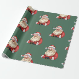 Classic Santa christmas Presentpapper