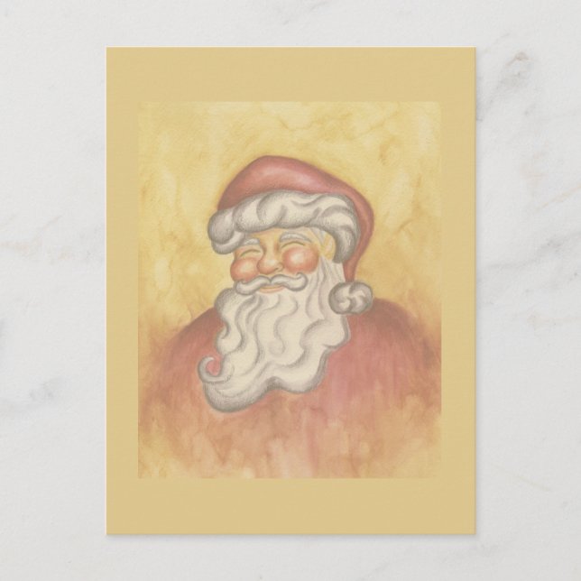 Classic Santa Claus Christmas Postcard  Vykort (Framsida)