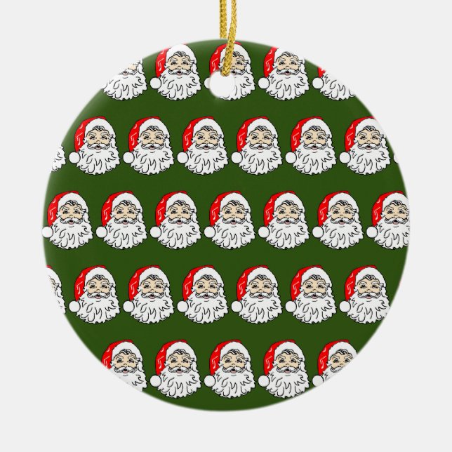 Classic Santa Julgransprydnad Keramik (Framsidan)