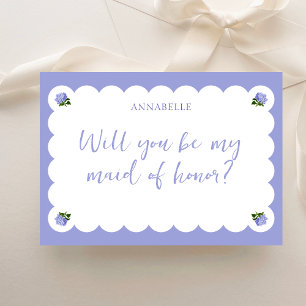 Classic Scallop Hydrangea Maid of honor Frieri Kort