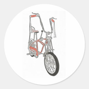 Classic Schwinn Orange Krate 60's Bike Bicycle Runt Klistermärke