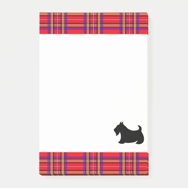 Classic Scottish Terrier Anteckningsblock Gift Post-it Block (Framsida)