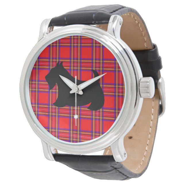 Classic Scottish Terrier Watch Armbandsur (Vinklad)