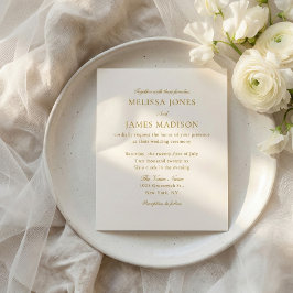 Classic Script Elegant QR Code 4 Photo Wedding Flygblad