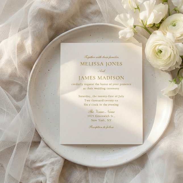 Classic Script Elegant QR Code 4 Photo Wedding Flygblad (Skapare uppladdad)