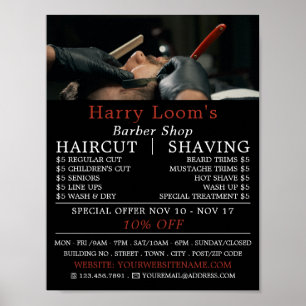Classic Shave, Manar Barbres Advertising Poster