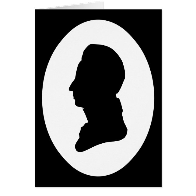 Classic Silhouette Hälsningskort (Framsidan)