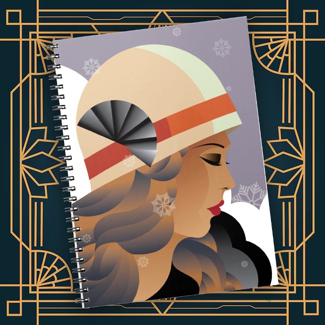 Classic Simple Lines of the Art Deco Era Anteckningsbok (Skapare uppladdad)