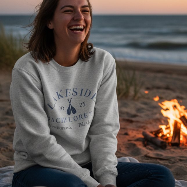 Classic Sjö Bachelorette Girls Helg T Shirt (Kick back at the lake with this coastal Classic Lake Bachelorette Girls Weekend Crewneck Sweatshirt!)