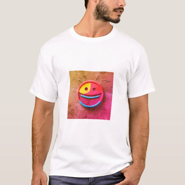 Classic Smile Emoji T-Shirt - Roligt (Framsida)