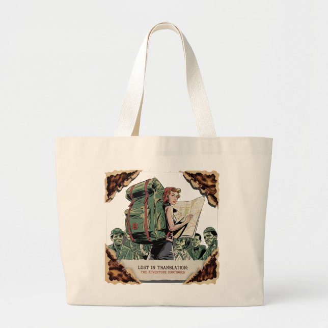 Classic Solo Travel Tote bag | Formgivning av fet  Jumbo Tygkasse (Framsidan)