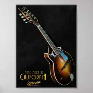 Classic Sorensen Sprite Two-Point mandolin poster