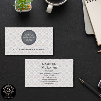 Classic Spanish Tile Branding Business Logo Visitkort