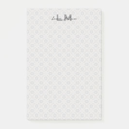 Classic Spanish Tile Monogram Stationery Post-it Block