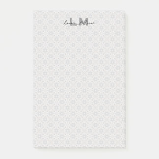 Classic Spanish Tile Monogram Stationery Post-it Block