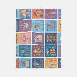 Classic Spider-Man with Dynamic Cosmic Background Fleecefilt