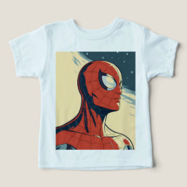 Classic Spider-Man with Dynamic Cosmic Background T Shirt