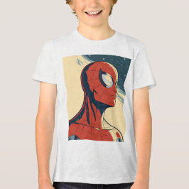Classic Spider-Man with Dynamic Cosmic Background T Shirt
