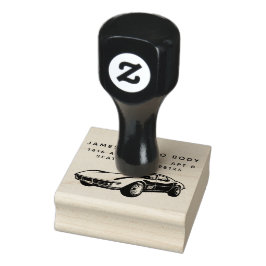 Classic Sports Car Rubber Stamp Stämpel