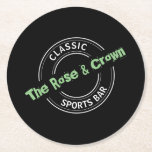 Classic Sports Pub Logotyp, Pub/Brewery Underlägg Papper Rund<br><div class="desc">Classic Sports Pub Logotyp,  Pub/Brewery Papper Underläggs av Affärskort Store.</div>