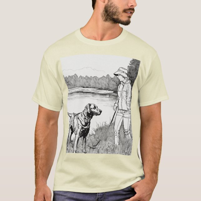 Classic Sportsman Tee - Louisiana Hunter & Labrado (Framsida)