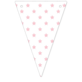 Classic Stars Pink - White Vimplar