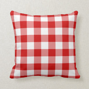 Classic Stil Red Gingham Kudde