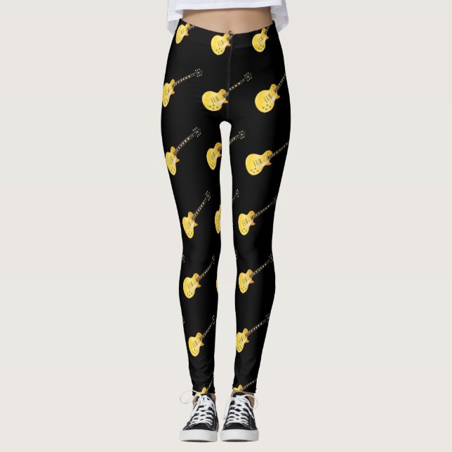 Classic Stil Solid Blues Guitar Leggings (Framsida)