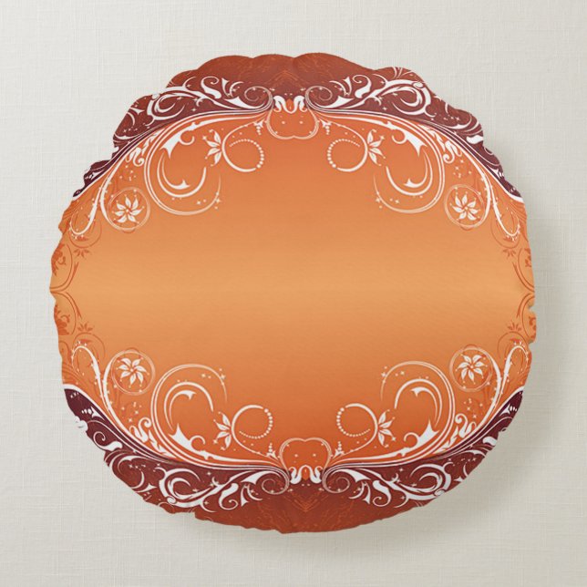 Classic Stilar Färg Rund Kudde (Framsidan)