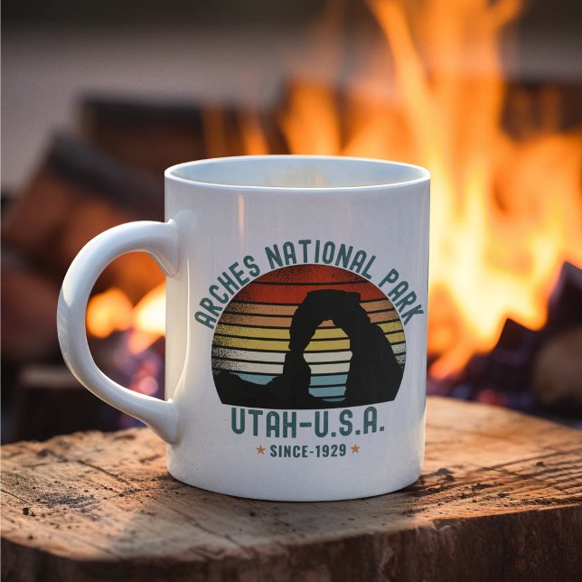 Classic Sunset over Arches Park, Utah Kaffemugg (Skapare uppladdad)